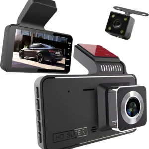 Dvr Vehiculo Camara Frontal Fhd Y Trasera Estacionamiento